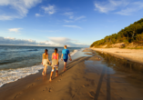 Spazieren Sie entlang der Polnischen Ostsee.