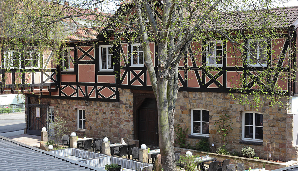 Innenhof des Hotels Palatina