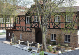 Hotel Palatina in Neustadt an der Weinstraße, Innenhof des Hotels