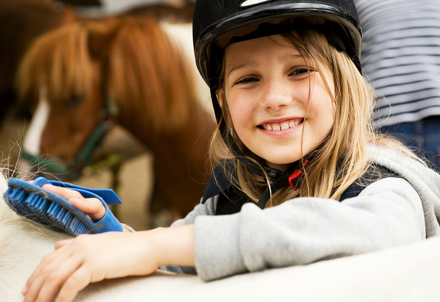 Gerade beim Reiten werden Kinder ihren Spaß haben.