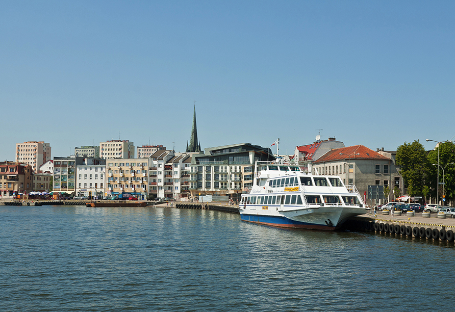 Am Hafen von Swinemünde findet sich so manche gemütliche Kneipe.