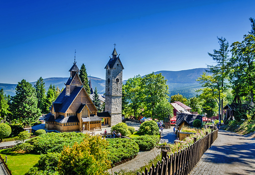 Die Stabkirche Wang in Karpacz