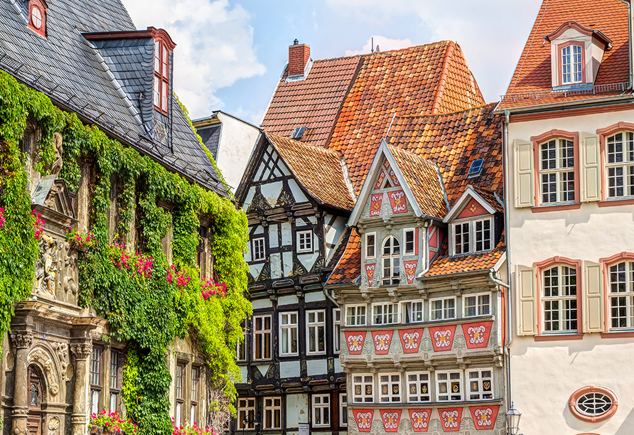 Die hübsche Altstadt von Quedlinburg ist einen Besuch wert.