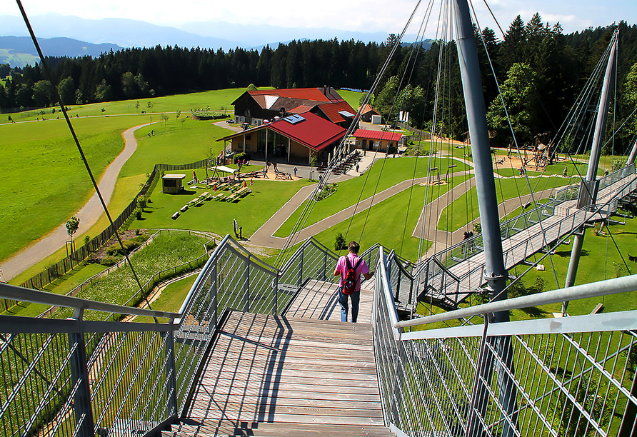 Vom Skywalk Allgäu aus haben Sie einen herrlichen Ausblick.