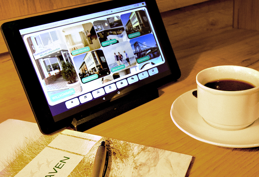 Nordseehotel Wilhelmshaven, Tablet-Computer