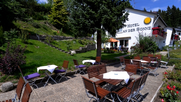 Außenansicht vom Hotel An der Sonne 