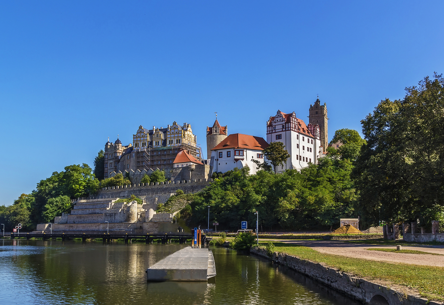 Erkunden Sie das Schloss Bernburg.