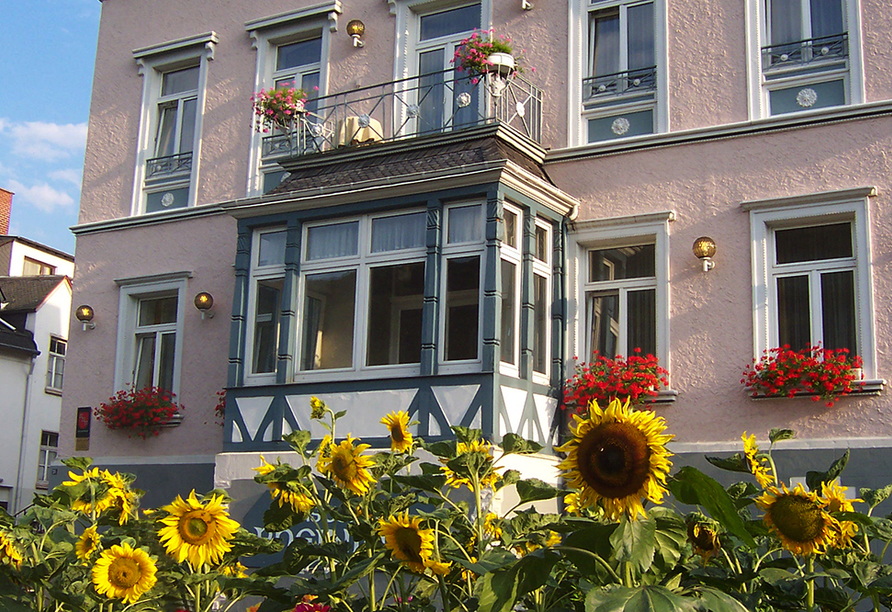 Das Gästehaus des Hotels Rheinlust in Boppard.