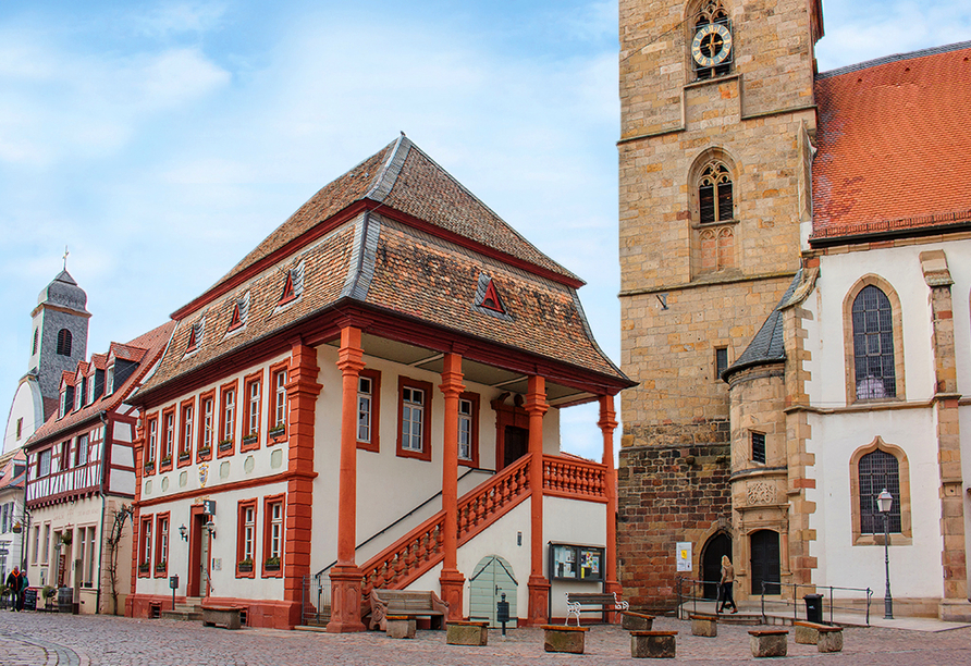 Erkunden Sie die Altstadt von Freinsheim.