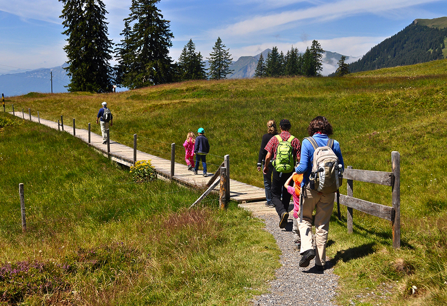 Entdecken Sie die traumhafte Natur bei einer Wanderung.