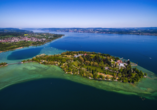 Die schöne Insel Mainau liegt mitten im Bodensee.