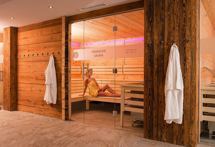 Finnische Sauna im Lifthotel Aschaber