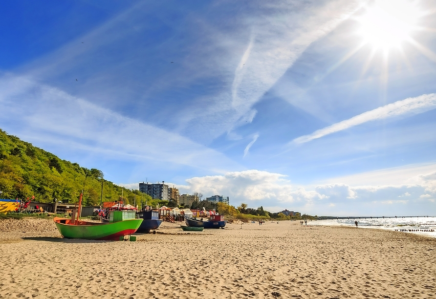 Erleben Sie erholsame Tage an der polnischen Ostsee.