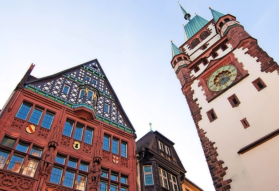 Auch das Schwabentor in Freiburg im Breisgau ist sehenswert.