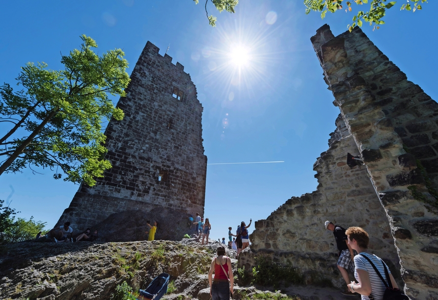 Die historische Burgruine von Drachenfels ist ein tolles Ausflugsziel.