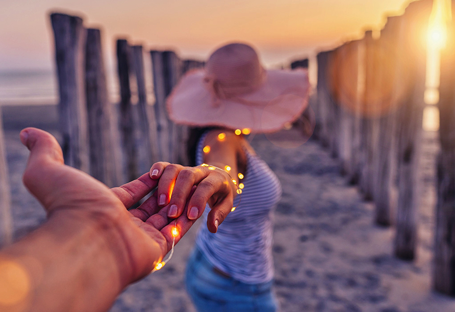 Am Strand kann es auch mal romantisch werden.