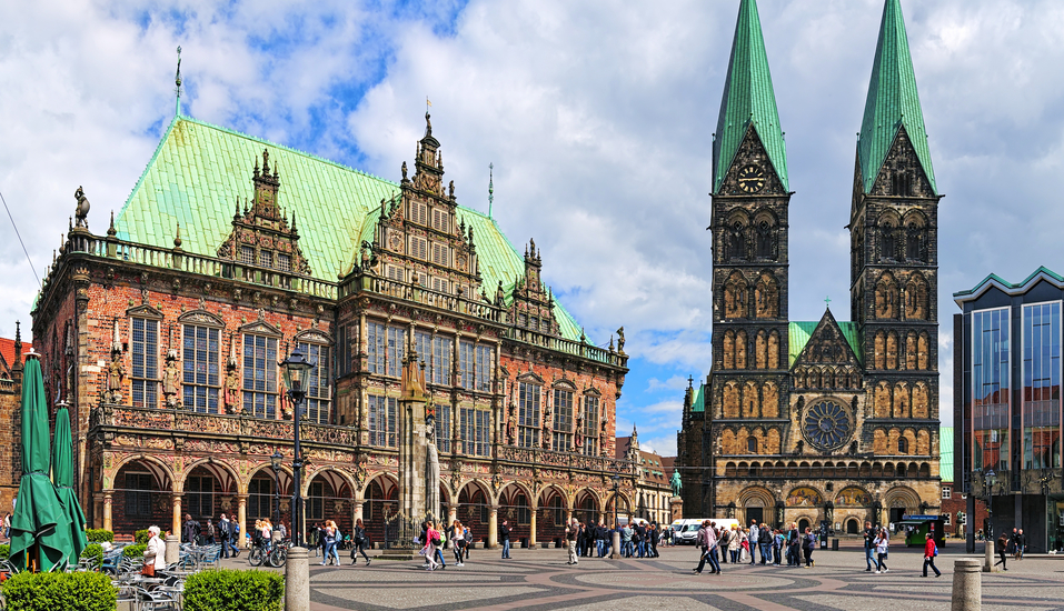 Schlendern Sie über den Bremer Marktplatz.