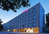 Außenansicht des Hotels Moxy Hamburg City