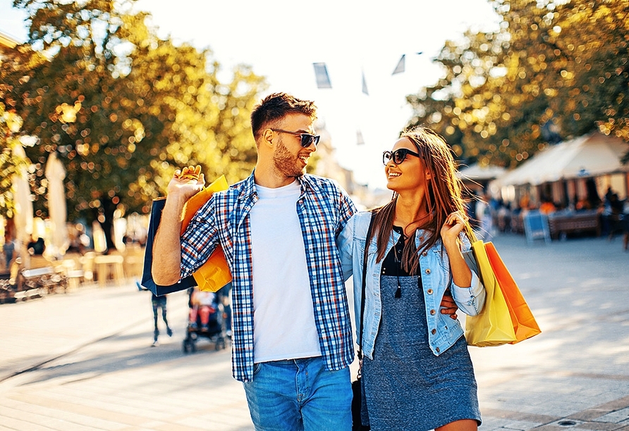 In der Millionenstadt können Sie richtig gut shoppen!