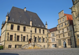 Der Osnabrücker Marktplatz bietet einen besonders reizvollen Anblick.