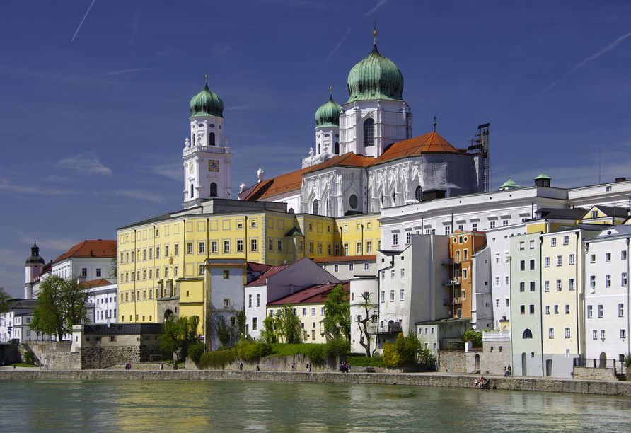 Die Historische Altstadt von Passau mit dem Dom