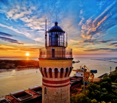 Der Leuchtturm in Swinemünde ist ein tolles Fotomotiv.