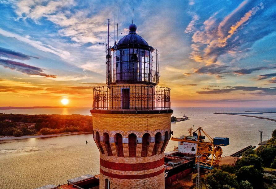 Der Leuchtturm in Swinemünde ist ein tolles Fotomotiv.