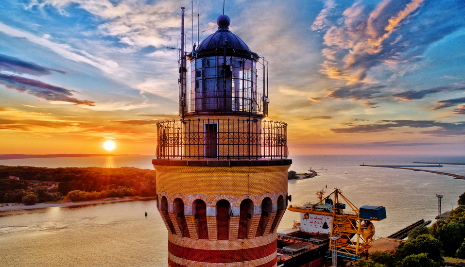 Der Leuchtturm in Swinemünde ist ein tolles Fotomotiv.