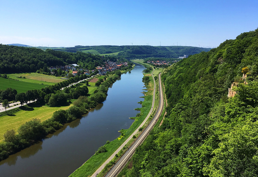 Unternehmen Sie einen Ausflug zum Weser Sky-Walk.