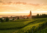 Die Sonnenuntergänge sind am Bodensee besonders beeindruckend.