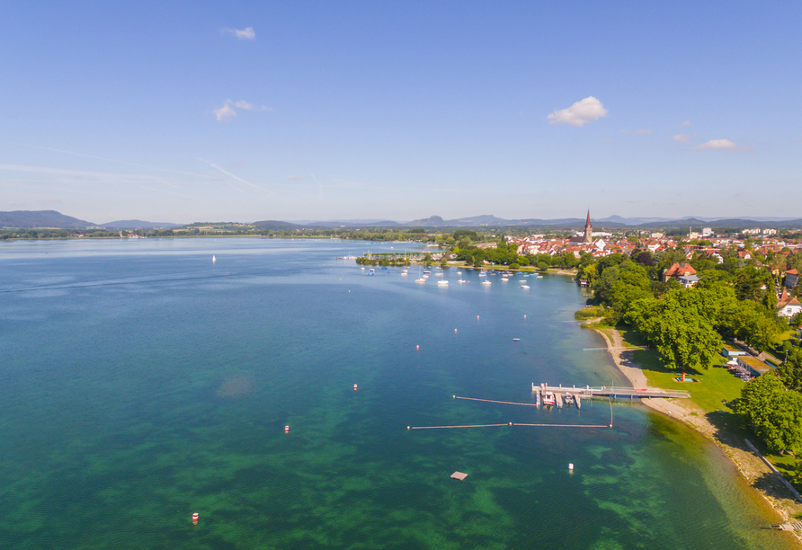 Der Bodensee bietet herrliche An- und Ausblicke.