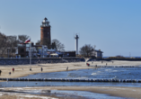 Auch in der kalten Jahreszeit sind Kolberg und der Ostseestrand einen Besuch wert.