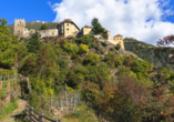 Schloss Juval beherbergt das Museum von Reinhold Messner und bietet einen tollen Ausblick.