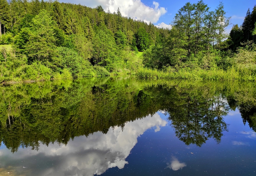 Auch die Seen der Umgebung laden zu einem Besuch ein.