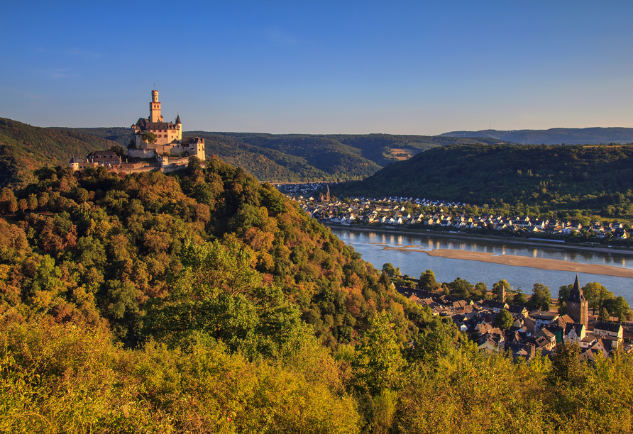 Die Marksburg über Braubach ist einen Besuch wert.