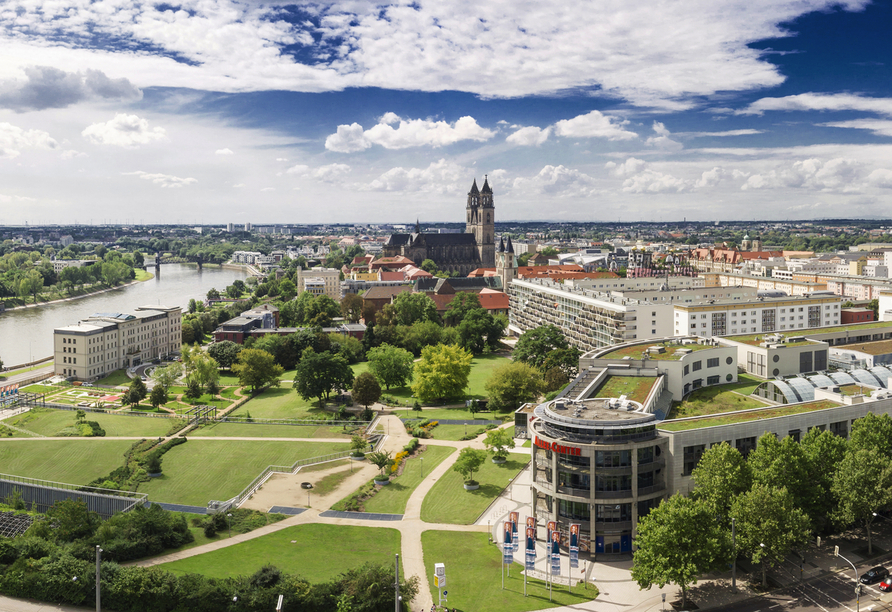 Parks und Gärten wohin das Auge reicht – das ist Magdeburg! 