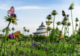 Der Jahrtausendturm im Elbauenpark Magdeburg hält einen tollen Ausblick und eine spannende Ausstellung für Sie bereit. 