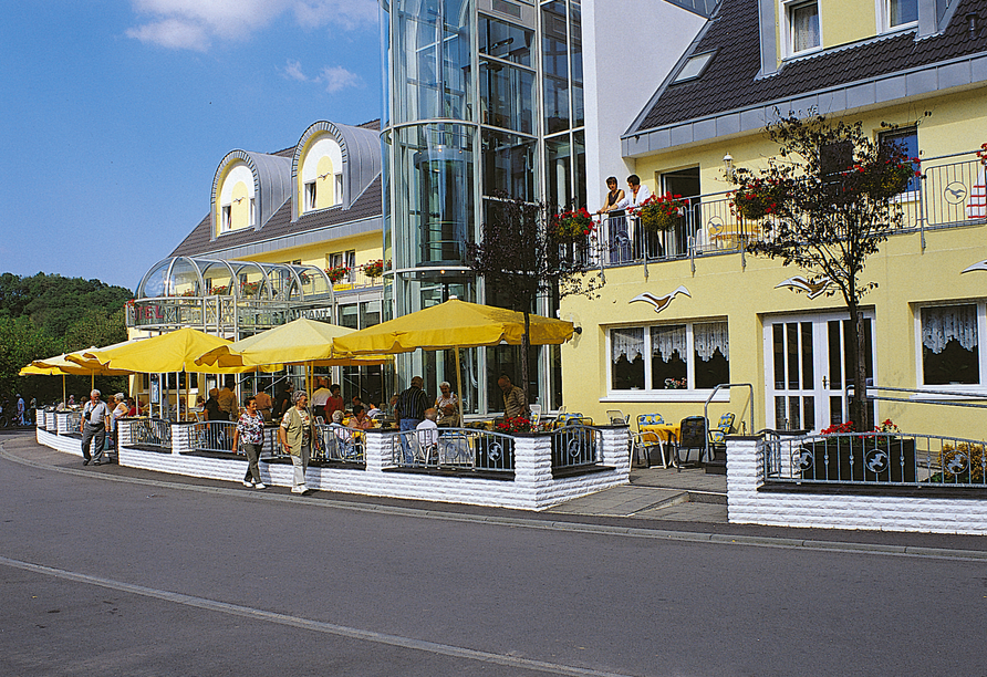 Außenansicht des Hotels Seemöwe