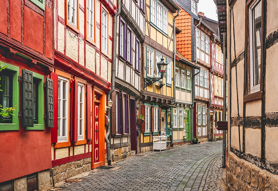 Entdecken Sie die kleinen Gassen von Halberstadt.