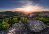 Nur wenige Kilometer entfernt befindet sich die Burg Drachenfels – genießen Sie eine einzigartige Aussicht.