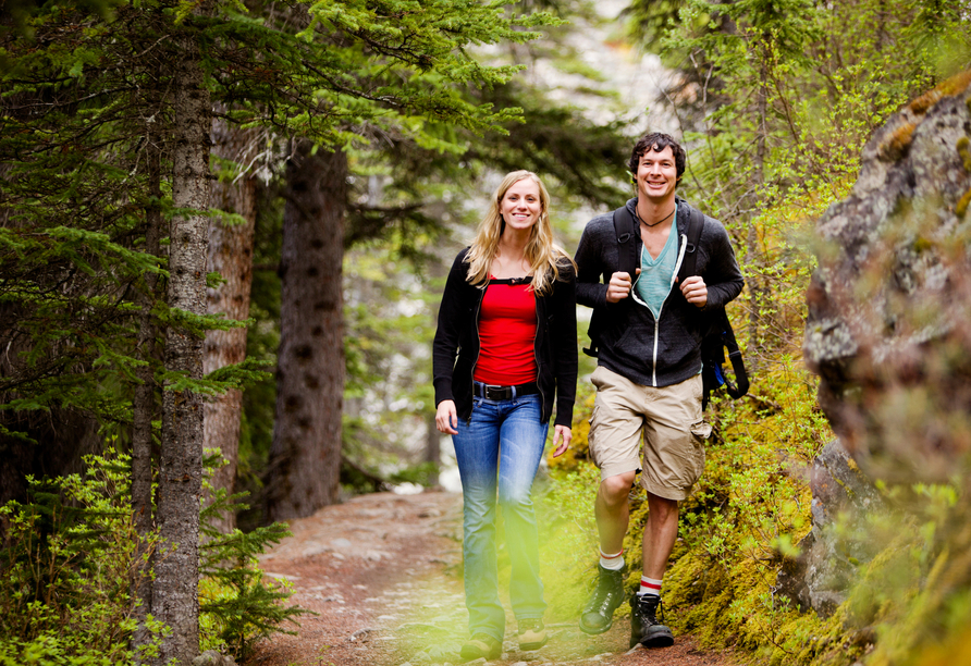 Unternehmen Sie schöne Wanderungen durch das Rothaargebirge und das Lahntal.