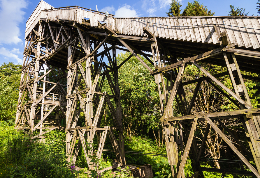 Eine historische Schanzenanlage in Oberhof