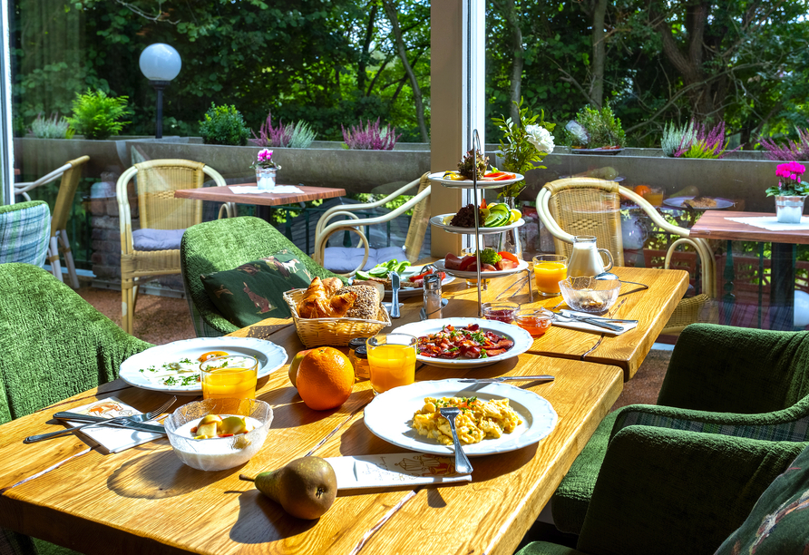 Die Hotelgastronomie verwöhnt Sie mit leckeren Gerichten.