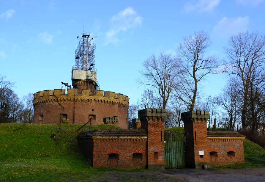 Die Engelsburg ist nur eines von drei geschichtsträchtigen Ziegel-Forts in Swinemünde.