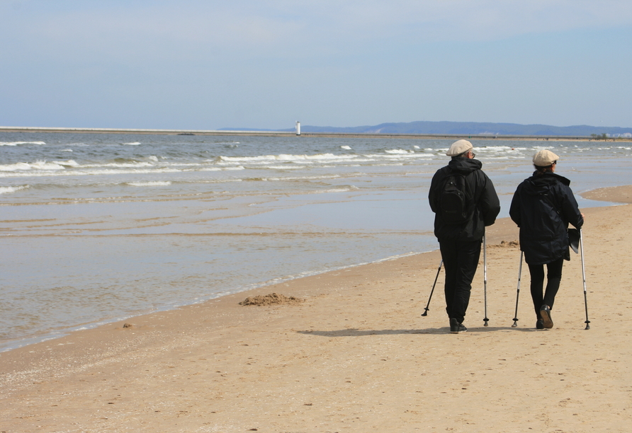 Auch im Herbst und Winter hat die Ostseeküste in Swinemünde einen besonderen Zauber. 