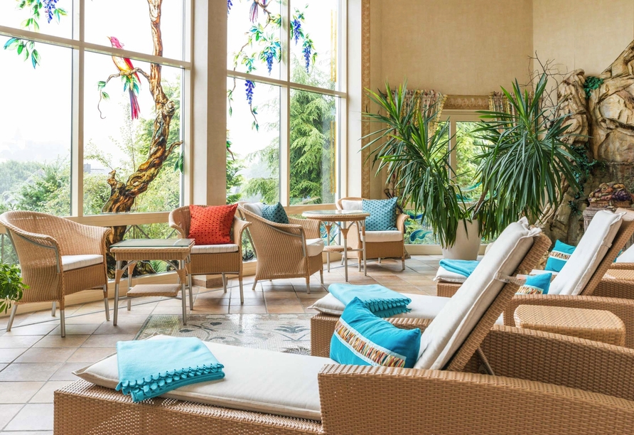 Entspannen Sie sich im Wellnessbereich des Hotels.