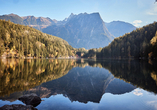 Freuen Sie sich auf Ihre Auszeit in Oetz. Ganz in der Nähe liegt der Piburger See.