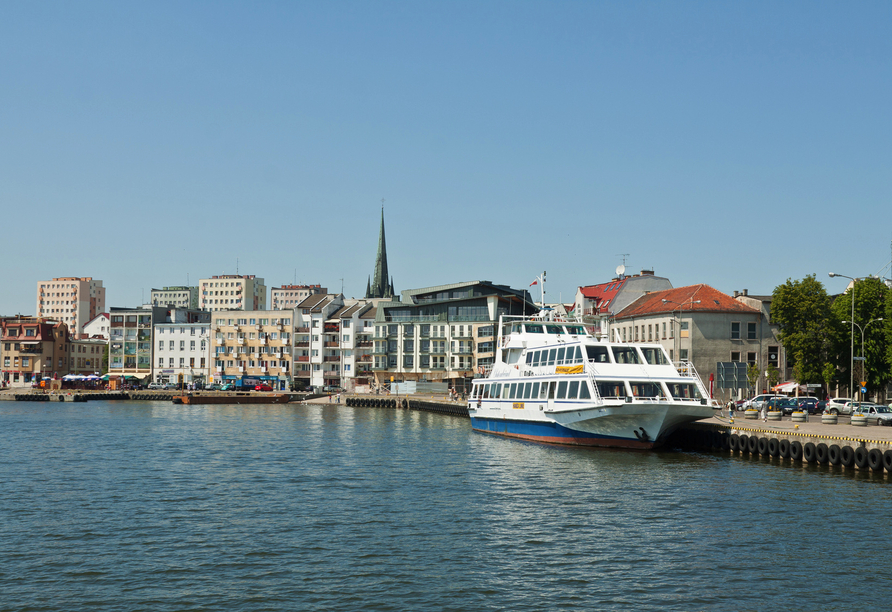 Ein Ausflug in die benachbarte Stadt Swinemünde lohnt sich allemal.