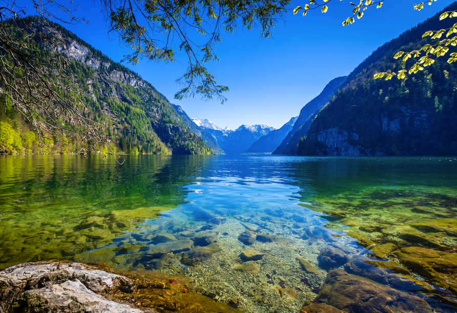 Der Königssee ist nicht weit von Berchtesgaden entfernt.