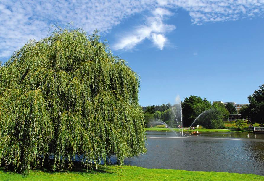 Lassen Sie im Salzufler Kurpark die Seele baumeln.